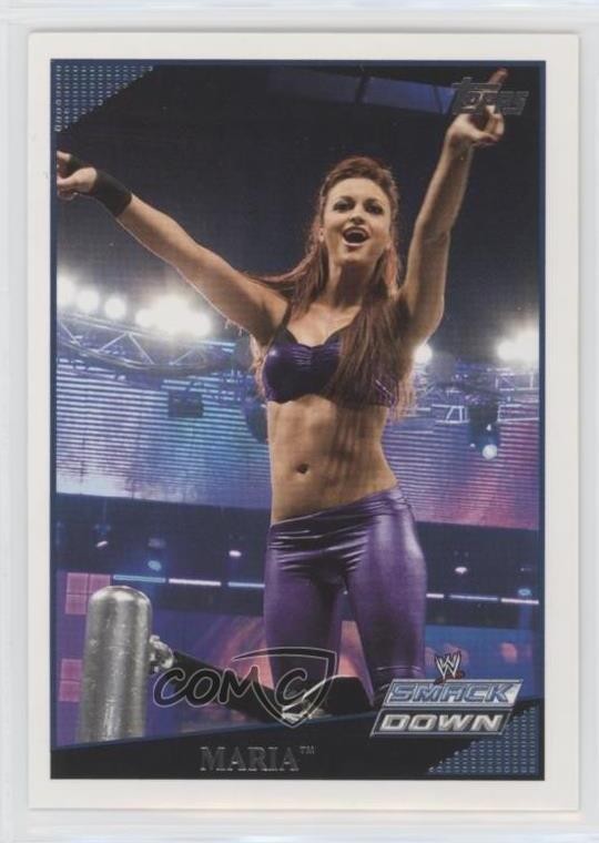 2009 Topps WWE Maria #4 1qy