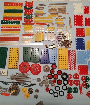 Meccano verschiedene lose Teile ca. 150