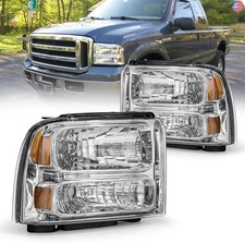 AS Headlight Assembly Compatible with 2005 2006 2007 Ford F250 F350 F450 F550