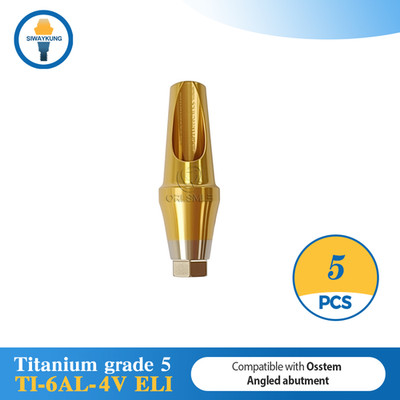 5 pcs 17 degree Angled abutment fit to Osstem TS Mini Regular Hex Non-hex