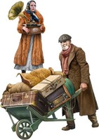 Mini Art 38089 1:35 Figuren Reisende HäNdler Mit GepäCk (2) - Originalgetreue Na