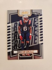 Panini 2023 Absolute RC Christian Gonzalez #153 New England Patriots Gold Foil