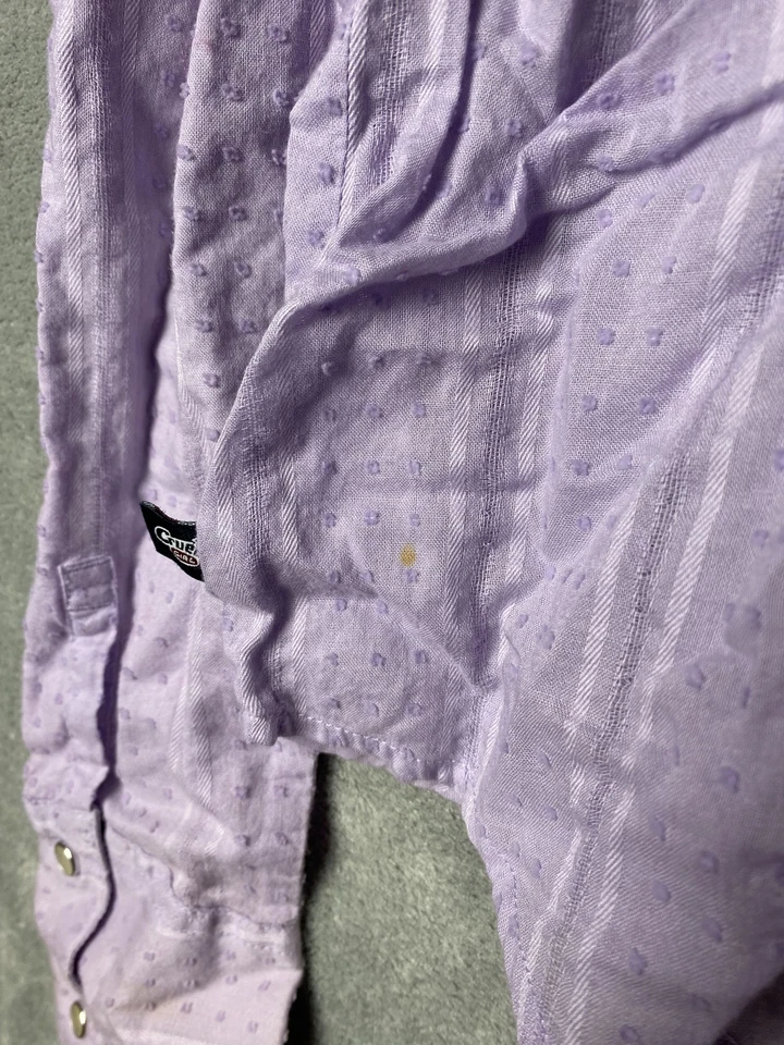 Cruel Girl Womens M Button-Up Shirt Purple 100% Cotton - Image 3 of 4
