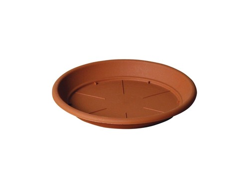 Vaso Pepia In Polipropilene Colore Terracotta, 30 Cm, Per Interni Ed Esterni - 4