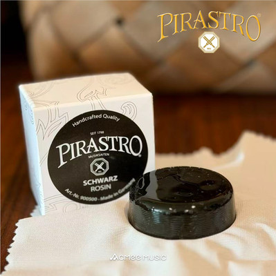Pirastro Schwarz Hard Rosin for Violin / Viola / Cello, Handmade in Germany
