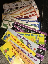 Classroom Teacher Educational Posters Decor Home School 20 Pieces