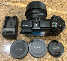 Sony Alpha a6000 Mirrorless Camera Black Sony FE 50mm f/1.8 Lens SEL50F18F CIB