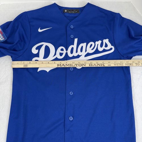 Mookie Betts #50 Dodgers Blau Trikot Herren Small 2020 World Series Patch - Bild 8 von 9