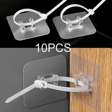 10-Piece Self-Adhesive Cabinet Safety Latches - Childproofing, No Drilling (PVC)