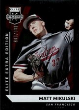 2021 Panini Elite Extra Edition Matt Mikulski #50 203rd Decade Die Cut 30I