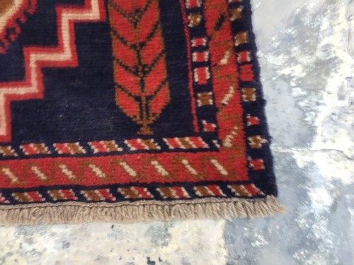 Afghan Rug, Vintage Mini Rug, Turkish Rug, Boho Rug, Medallion Rug 3x5 ft - Picture 6 of 7