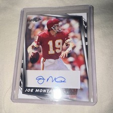 Leaf 2024 Joe Montana Kansas City Chiefs NFL Autograph Card BA-JM3