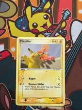 Pikachu 16/17 POP 2 deutsch Pokemon Karten EX (NM) (Produktionsfehler/Flecken)