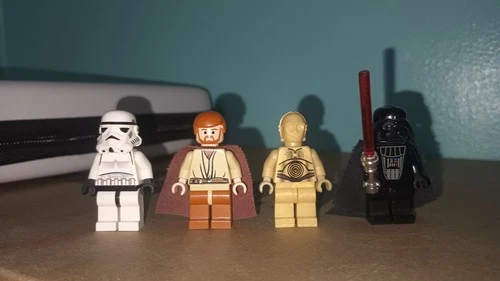 New ListingLego Star Wars minifigures lot of 4 sw0036, sw0135, sw0010, sw0004