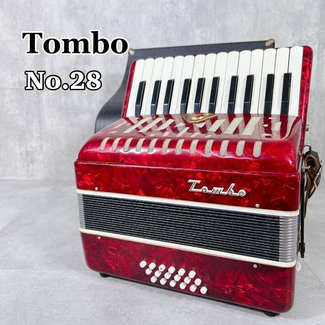 X309 Tombo No.28 アコーディオン 25鍵盤 18ベース レッド X309 Tombo No.28 Accordion 25 Keys 18 Base Red | eBay
