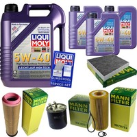 Mann Inspektionspaket 8L Liqui Moly 5W-40 FüR Mercedes E-Klasse T-Model S211