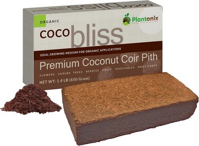 Coco Coir Brick (650Gms) - Organic Coco Coir for Plants & Gardening - Omri-Liste