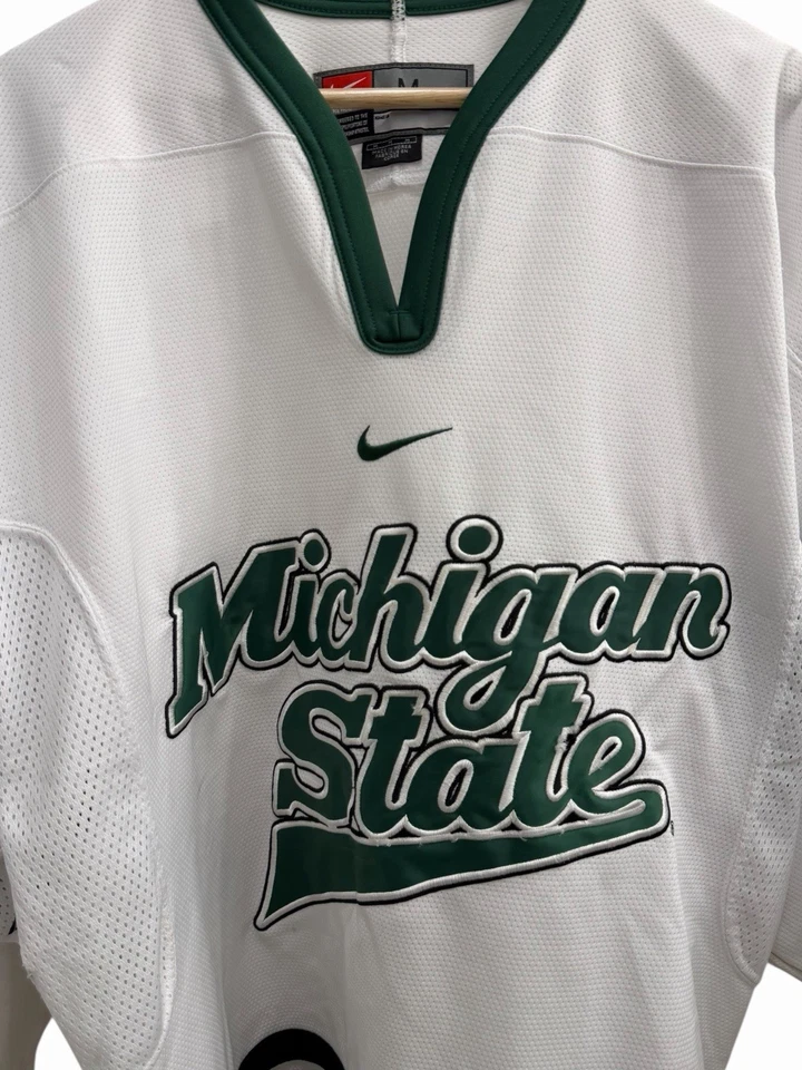 Camiseta vintage autêntica Nike Michigan State Hockey NCAA - Tamanho M / • Rara NHL - Imagem 2 de 4