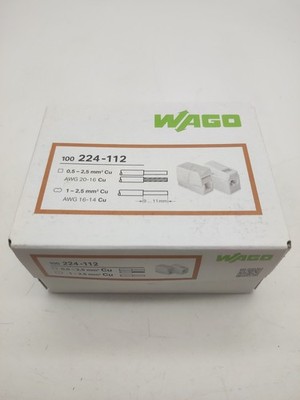 wago 100 Stück x 224-112 Klemmen Verbindungsklemme