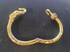 Lucky Brand Elephant Trunk Up Hinged Bracelet