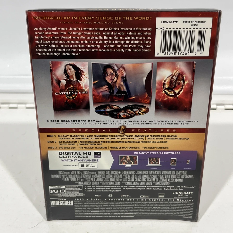 Hunger Games: Catching Fire Blu-Ray | Brand New Sealed | Target DigiBook - Image 2 of 4