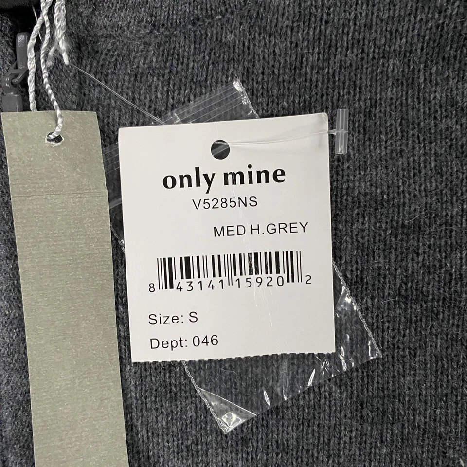 Suéter Only Mine Mujer Pequeño Gris Seda Cachemira Cremallera Sudadera con Capucha Tejido Nordstrom Foto 3 de 4