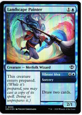 MTG Landscape Painter C SOS 56 NM Foil
