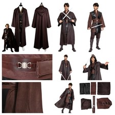 Jedi Anakin Skywalker Sith Darth Vader Cosplay costume Anakin Brown Cape fullset