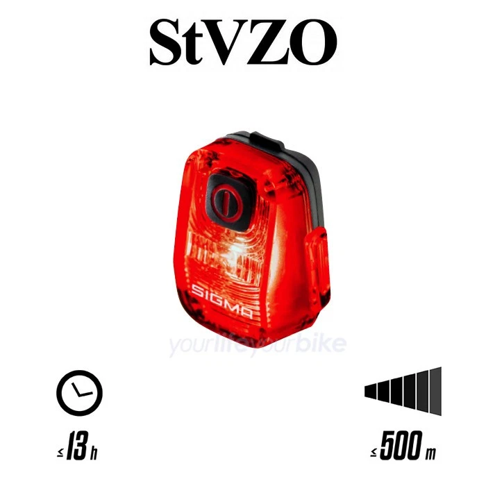 SIGMA HIRO 10 RÜCKLICHT USB-C AKKU LED LICHT FAHRRAD LAMPE HINTERRAD LEUCHTE USB - Bild 1 von 4