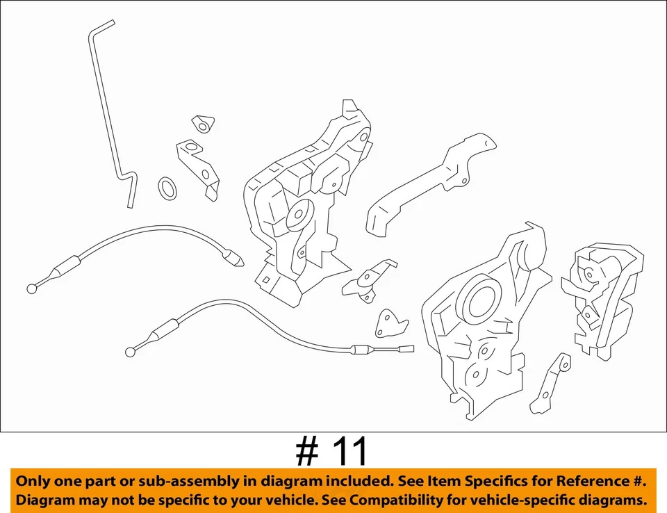 Subaru BRZ 2013-2020 actuador de cierre de puerta del conductor delantero izquierdo OEM Foto 4 de 4