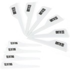 Archery Fletching Vanes 2.5Inch Rubber Feather 50X Hunting Arrow DIY Shooting