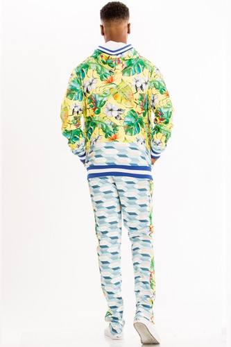 Men's Printed Track Pants Set Track Jacket Matching Set - Picture 52 of 63