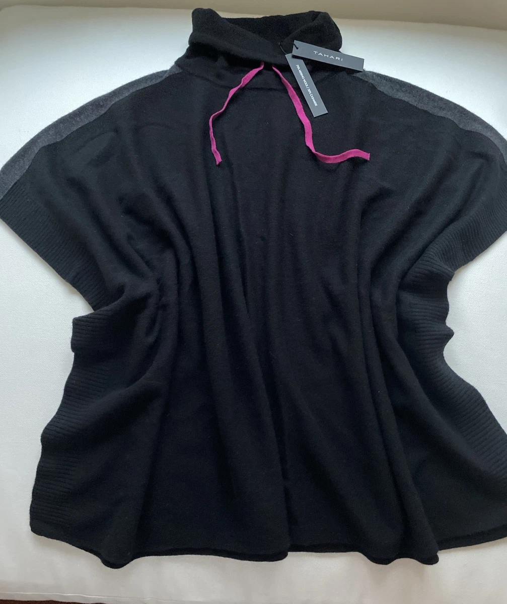 Tahari clearance cashmere poncho