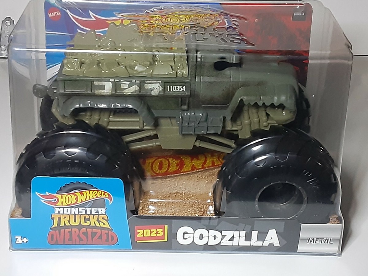 Godzilla Hot Wheels Oversized Monster Truck 1:24 Military 2023