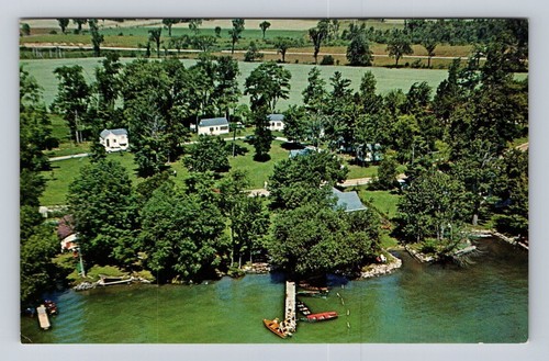 Orillia Ontario-Canada, Forest Glen Cottages, Antique, Vintage Souvenir Postcard