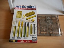 Modellbausatz AFV Club German 8,8cm M/L 56 Flak 18 / Tiger 1 Munition 1:35 in...
