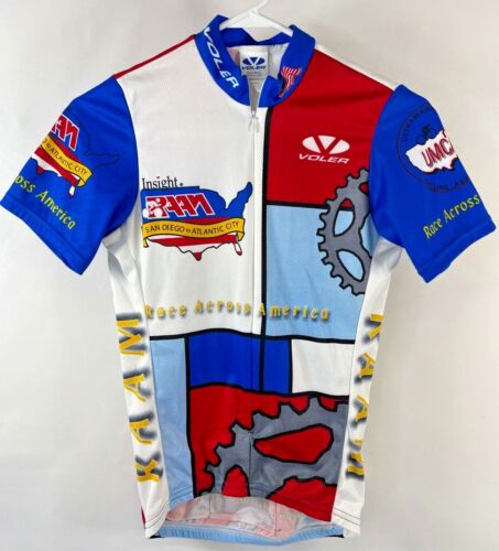 Camiseta deportiva de ciclismo Voler 2005 RAAM Race Across America talla: X pequeña 3 bolsillos trasero - Imagen 1 de 11