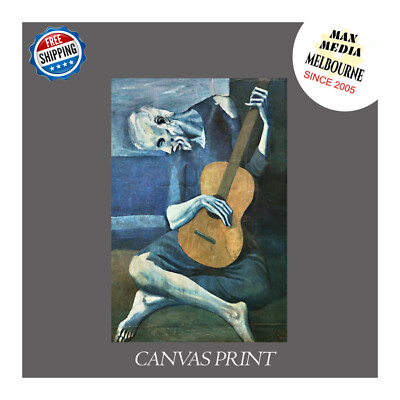 Pablo Picasso The Old Guitarist XLarge HOME Decor CANVAS PRINT choose ...