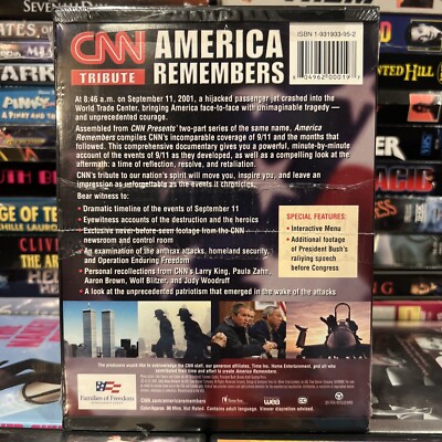 CNN Tribute America Remembers Events of September 11th DVD New