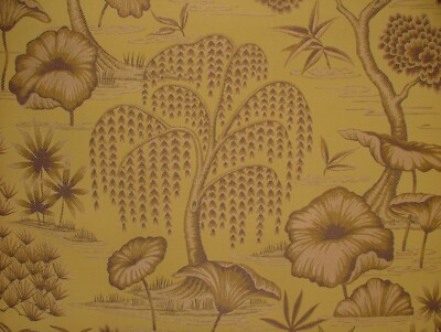 Gewebter Jacquard Gardinenstoff 2,5 Meter Porcelaine Mimose Polster Kissen