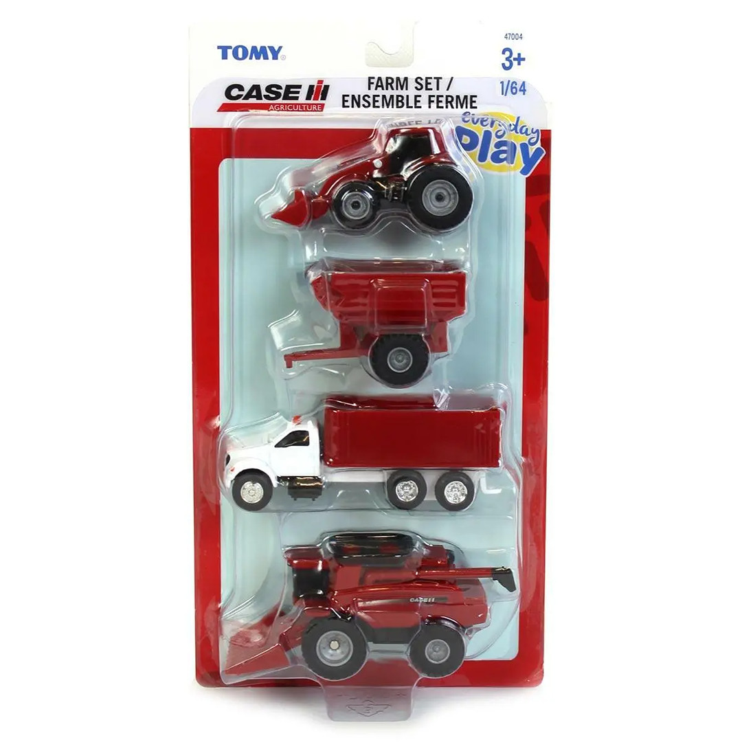 TOMY 1:64 IH CNP Harvest Set 47004