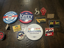 Democratic 13 Pin Collection Campaign Original Pin Pinback Button Set