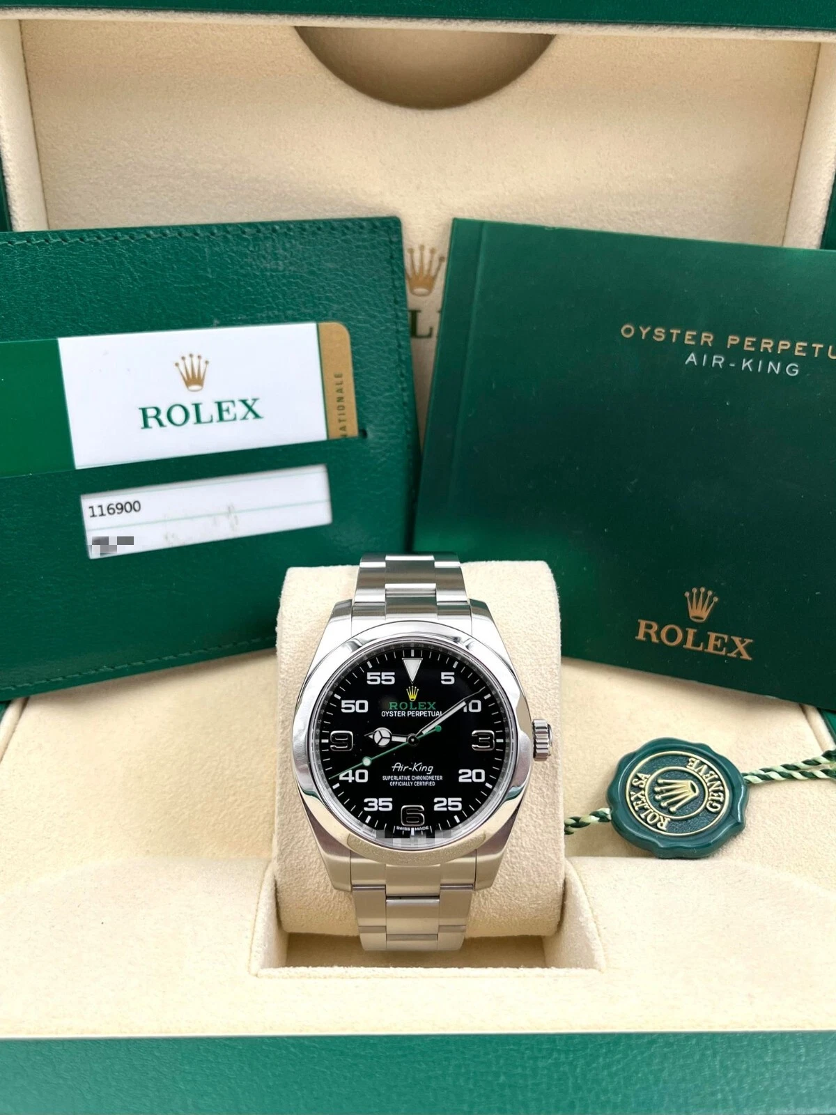 Rolex Air King 116900 Pre-Owned 2016 Full Kit