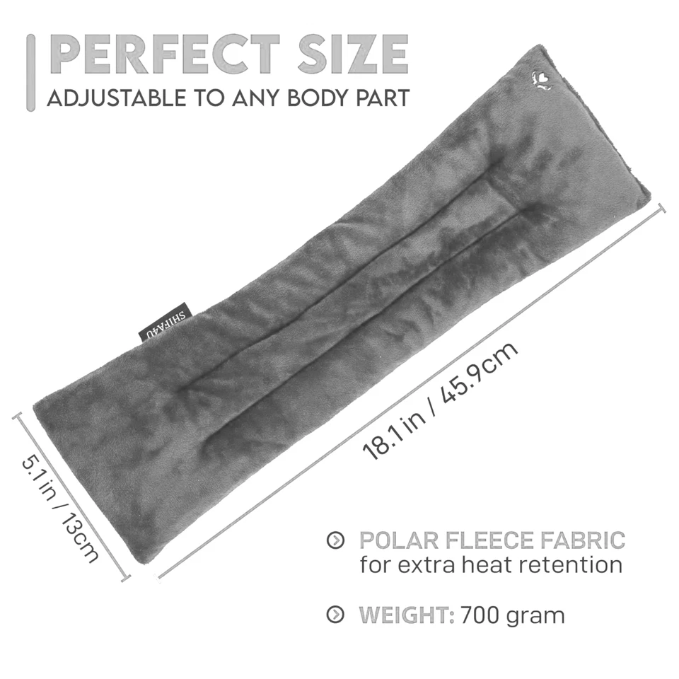 Wheat bags microwavable neck and shoulder – Reusable microwave heat pads Grey - Image 2 of 4