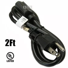 2Ft Extension 5-15P to 5-15R 3 Prong Indoor/Outdoor Power Cord Cable