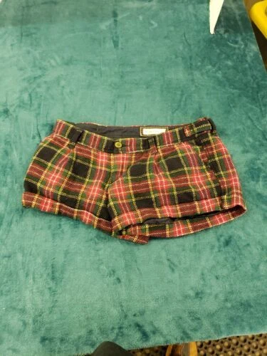 Шорты Abercrombie & Fitch шерстяная смесь клетчатые для женщин