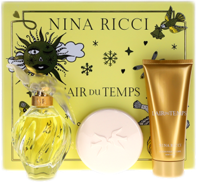 L'air du Temps By Nina Ricci For Women Set: EDT Body Soap+BL