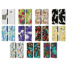 OFFICIAL HAROULITA BIRDS AND FLOWERS LEATHER BOOK CASE FOR HTC PHONES 1