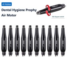 1-10*Dental Hygiene Prophy Handpiece Air Motor 4 Holes 4:1 Nose Cone Swivel USA