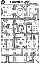 17"x11" Adventure Post - Path of Self Learning Cloth Map